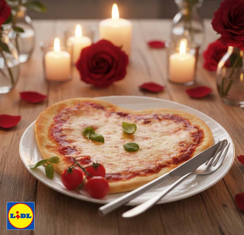 Pizza cœur Lidl