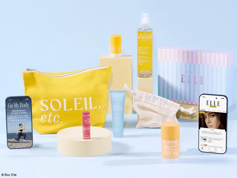 Box La Rosée x Elle magazine