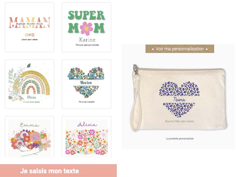 Pochette personnalisée