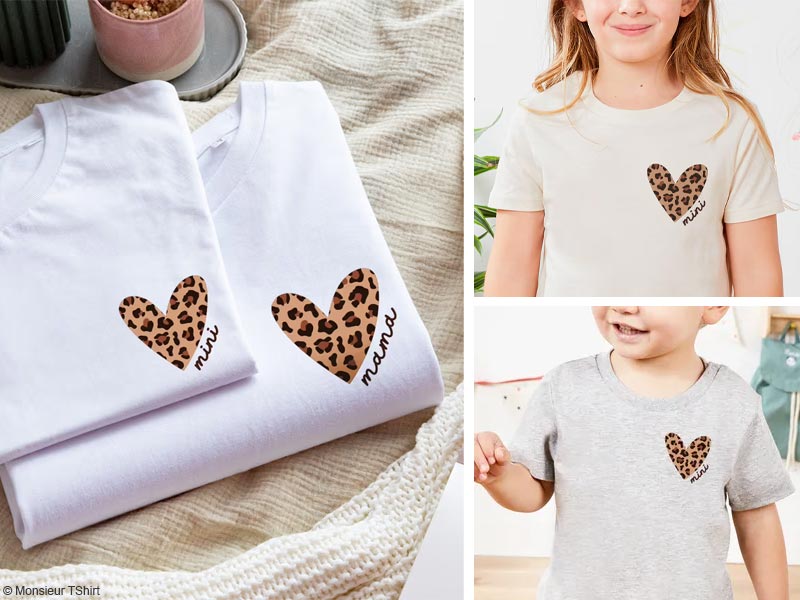 T-shirts personnalisé maman-enfant