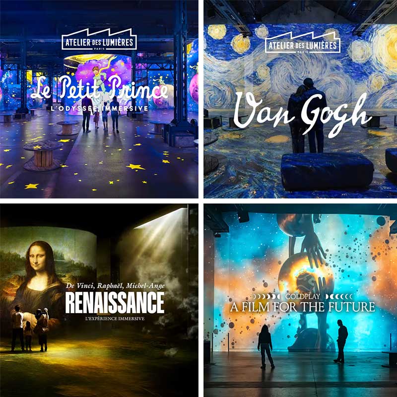 Expo du moment à l'Atelier des Lumières de Paris