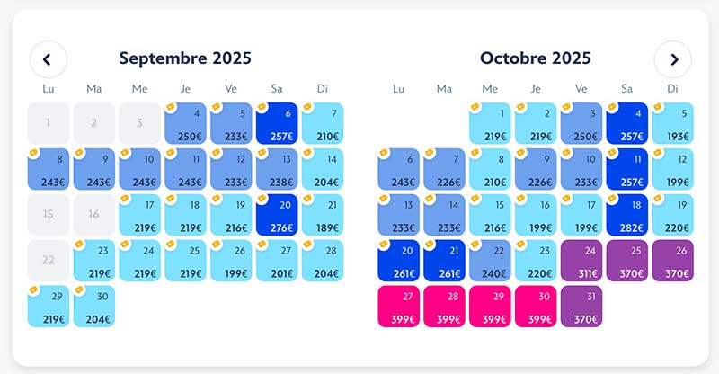 Prix hôtel Disney Pass Annuel