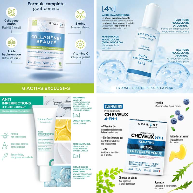 Soins et compléments alimentaires Laboratoire Granions