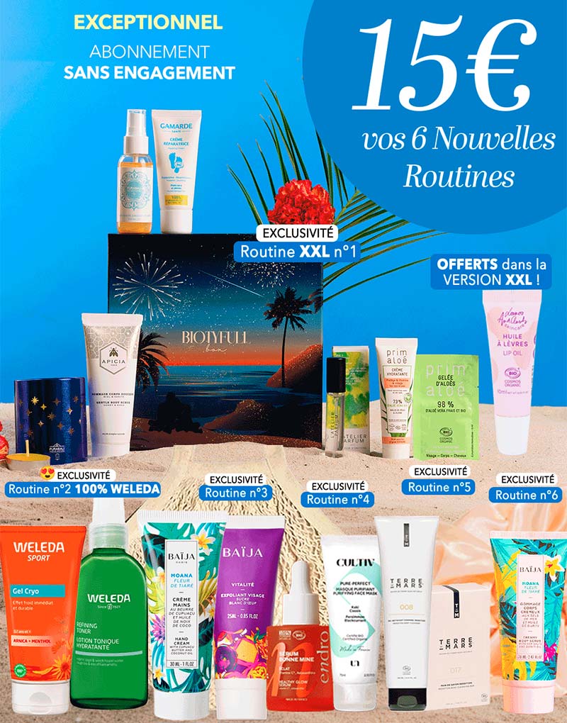 Biotyfull Box : 6 routines pour 15€