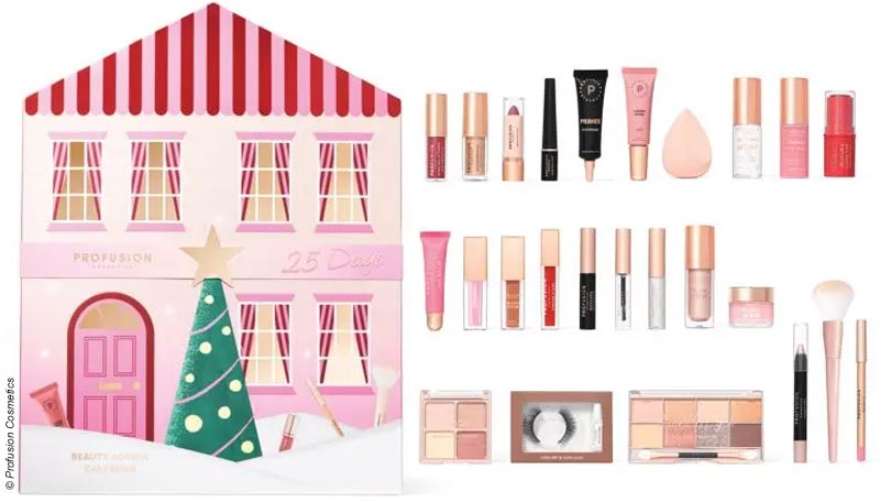 Calendrier de l'avent maquillage Profusion Cosmetics