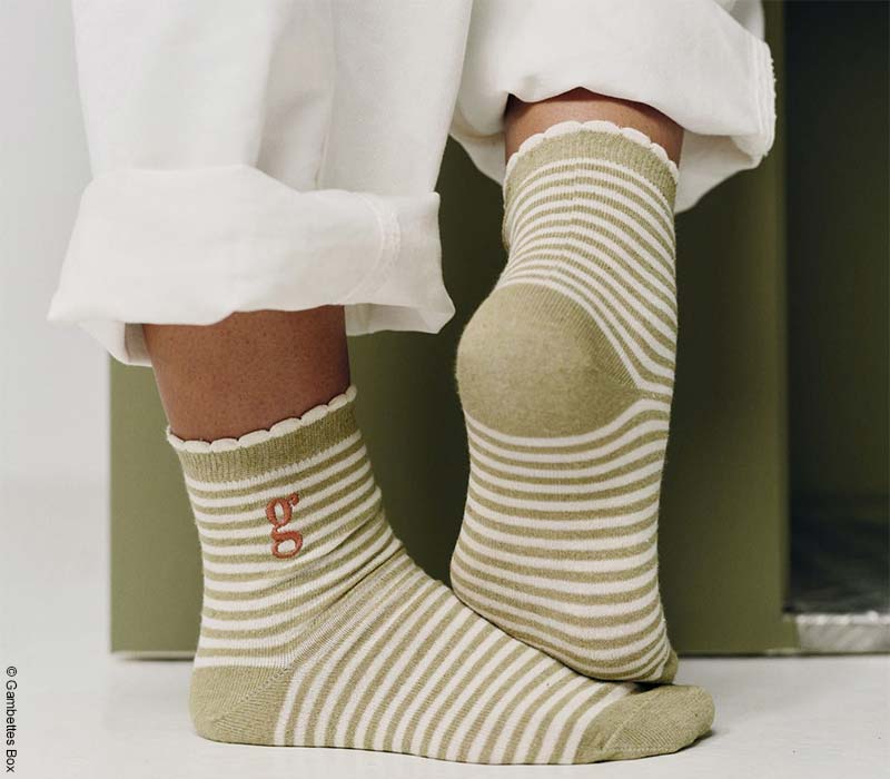 Chaussettes rayées Gambettes Box