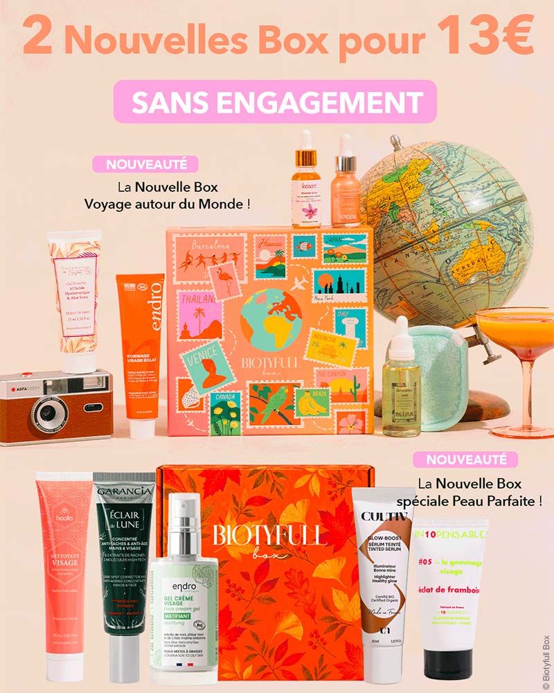 Offre Biotyfull Box octobre 2026 : 2 box pour 13€
