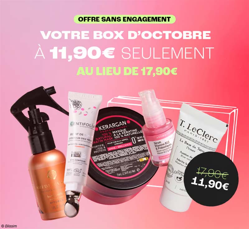 Réduction Blissim octobre