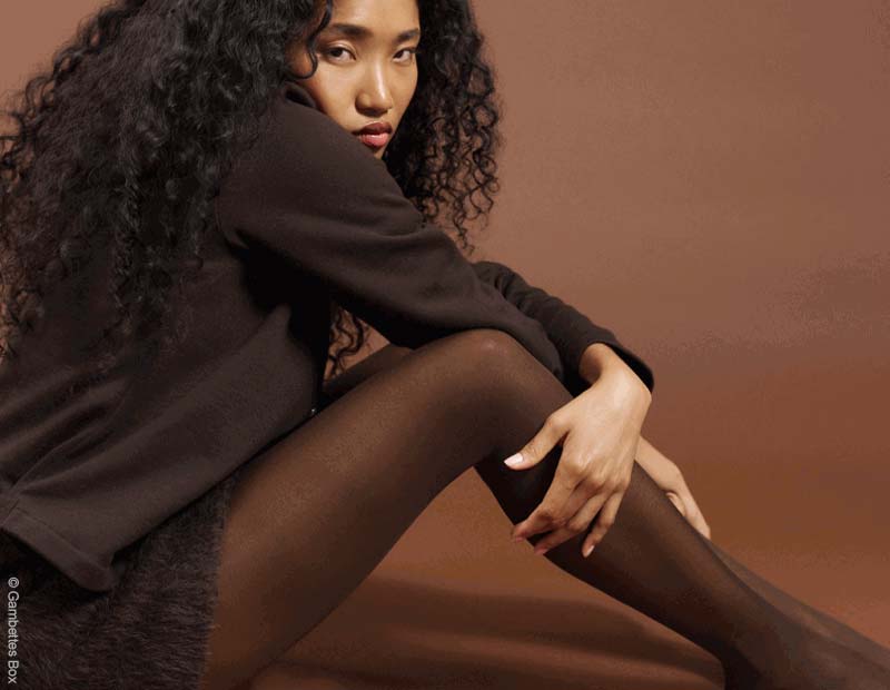 Collants opaques de la Gambettes Box d'octobre 2026