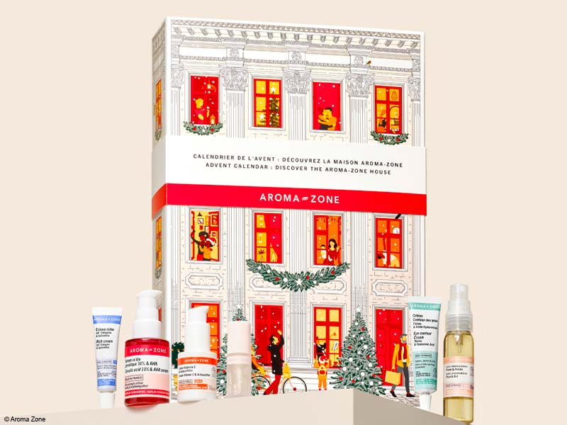 Contenu du calendrier de l'avent Aroma Zone 2026