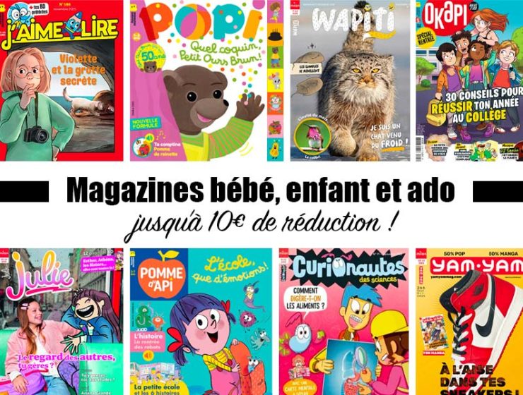 Abonnement magazine enfant pas cher