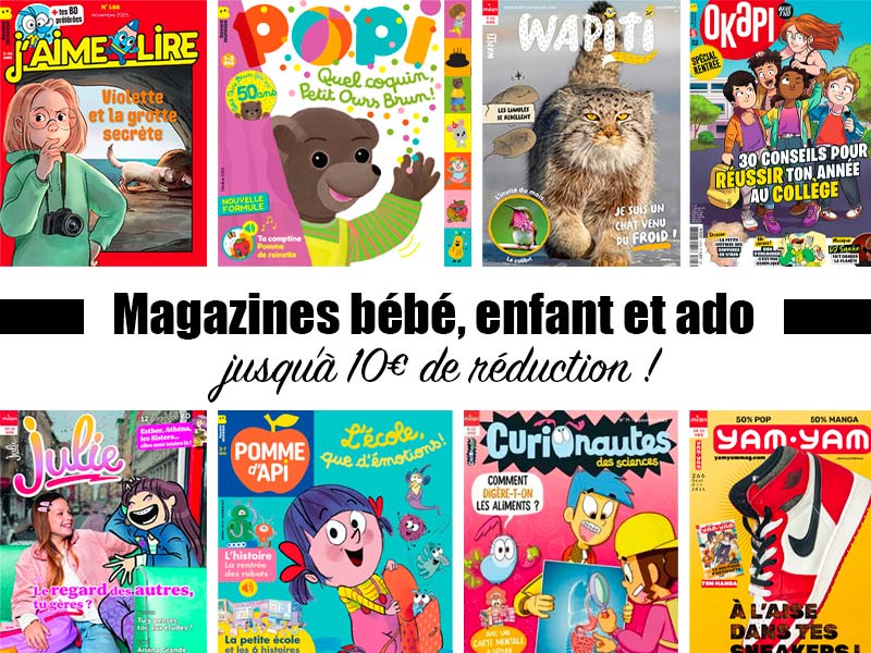 Abonnement magazine enfant pas cher