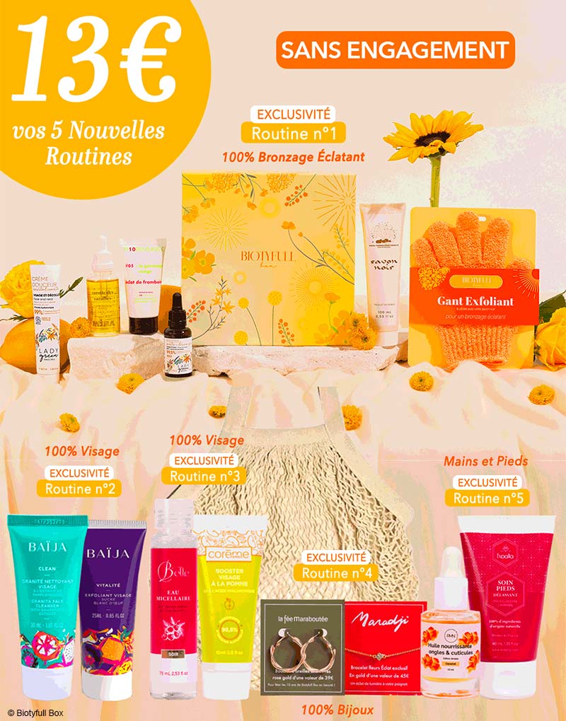 Offre sans engagement Biotyfull Box