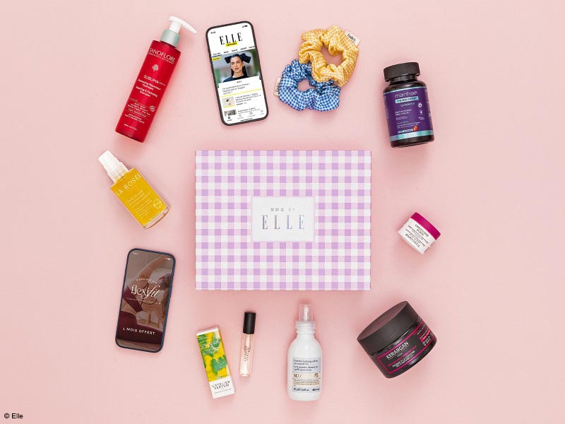 Produits cheveux box magazine Elle