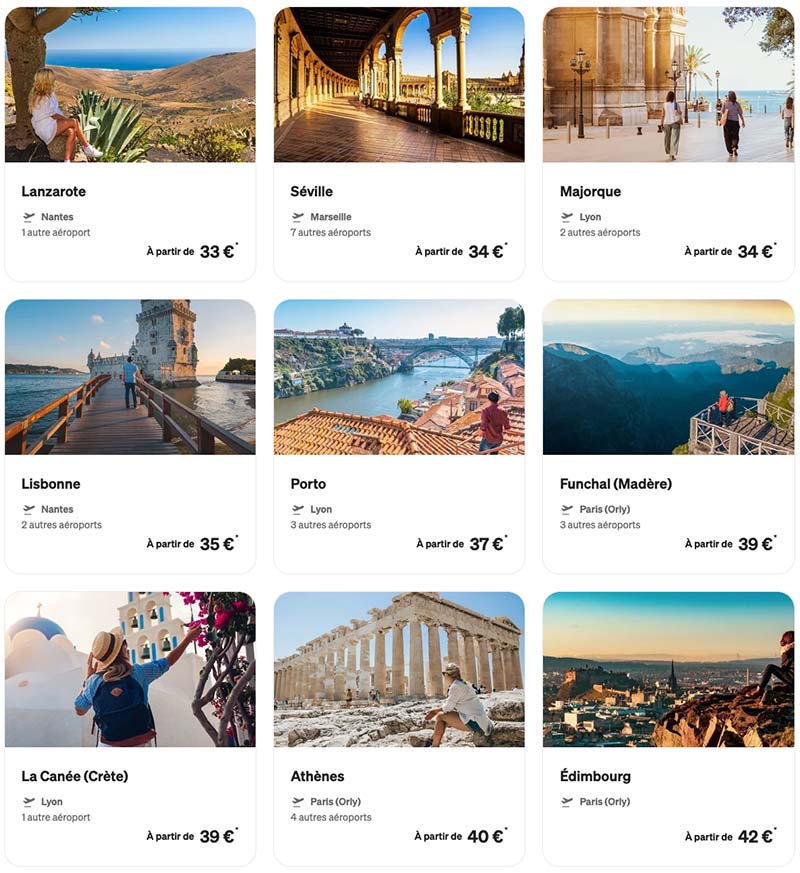 Meilleures offres Transavia