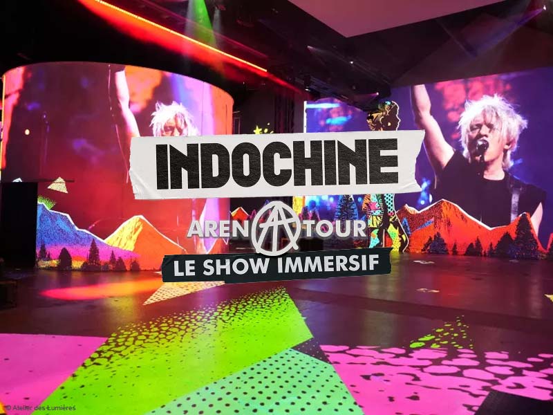 Show immersif Indochine à l'Atelier des Lumières