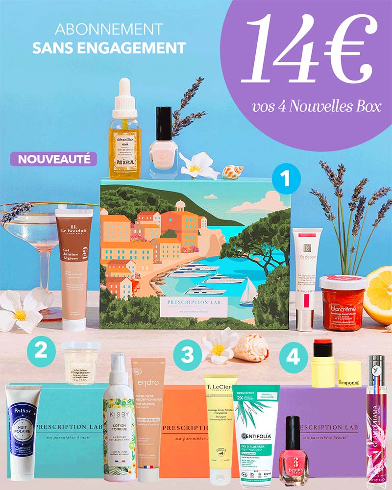 Offre Prescription Lab : 4 box pour 14€
