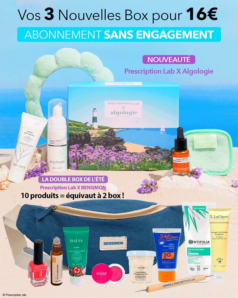 Prescription Lab 3 box pour 16€