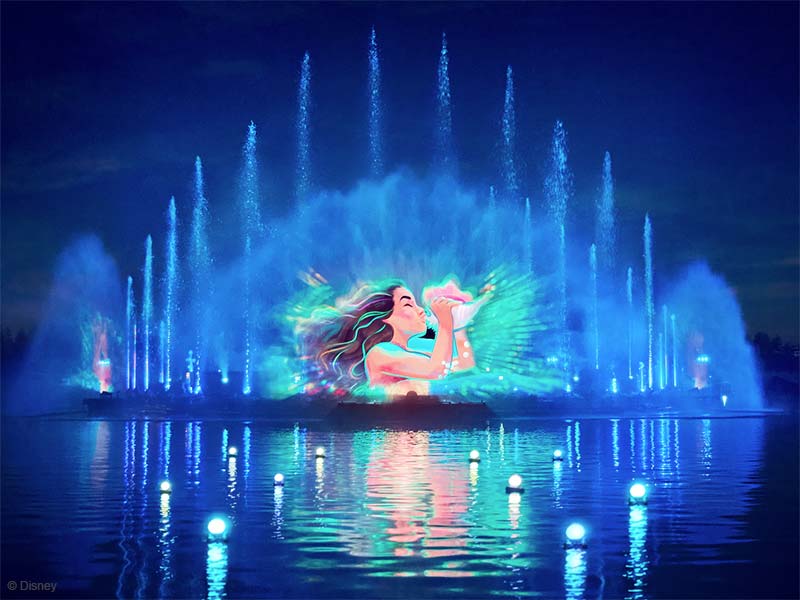 Spectacle nocturne Disney Cascade of Lights