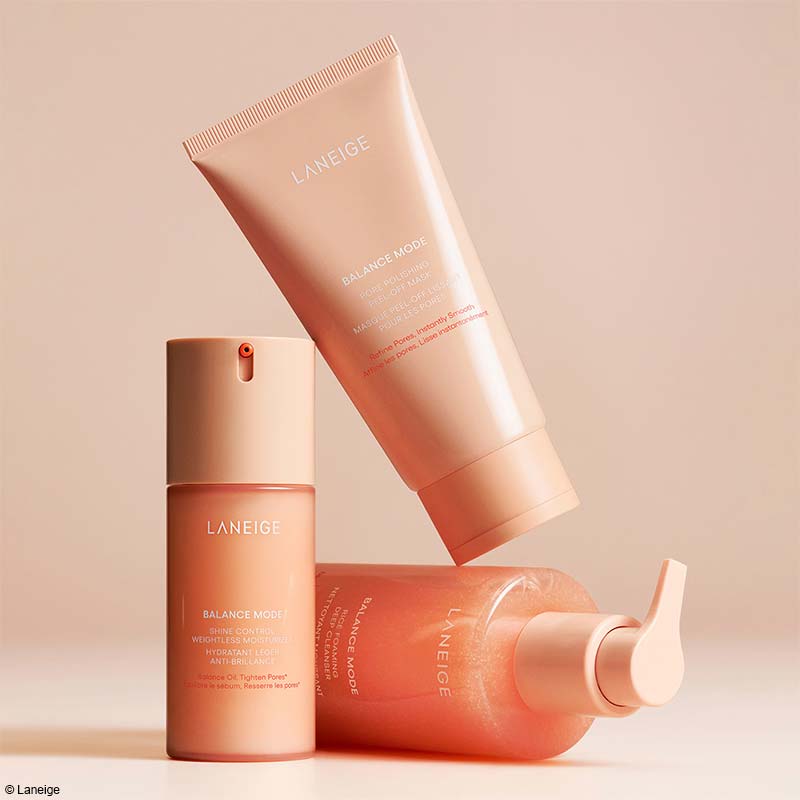 Gamme de soins anti-brillance Balance Mode de Laneige
