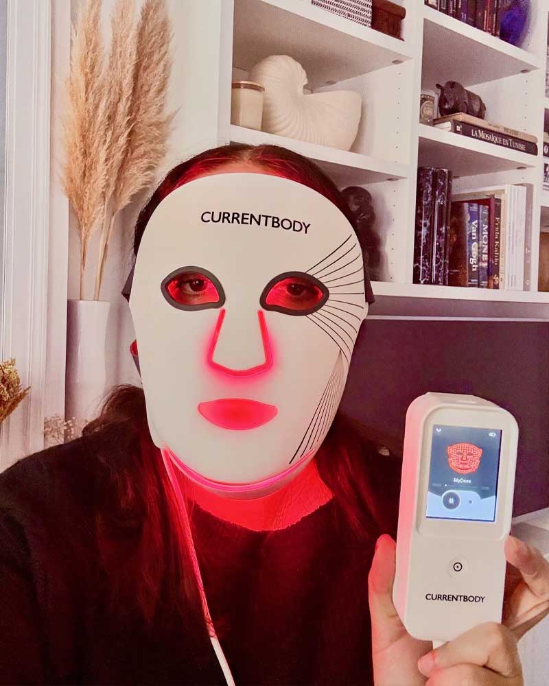 Utilisation du masque LED visage CurrentBody Série 3